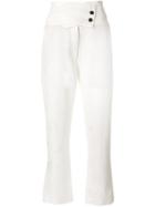 Ann Demeulemeester Double Button Trousers - White