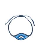 Diane Kordas Woven Evil Eye Bracelet - Blue