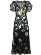 Alice Mccall Metallic Floral Maxi Dress - Black
