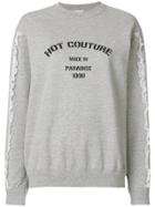 Brognano Frill Trim Sweatshirt - Grey
