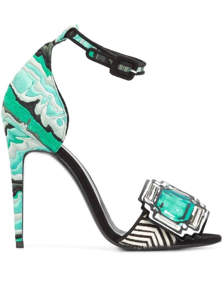 Pierre Hardy 'mega Gem' Sandals - Green