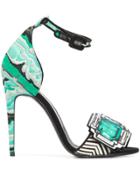 Pierre Hardy 'mega Gem' Sandals - Green