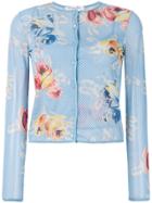Christian Dior Vintage Floral Cami & Cardigan Set - Blue