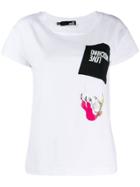 Love Moschino Aviator Doll Print T-shirt - White