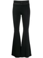 Fila Embellished Waistband Flared Trousers - Black