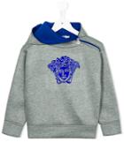 Young Versace Medusa Hoodie, Boy's, Size: 6 Yrs, Grey