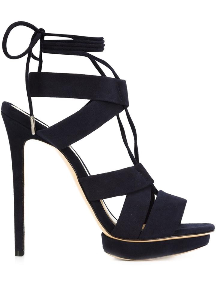 Monique Lhuillier 'max' Platform Sandal - Blue