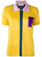 Marni Colour Block Knitted Polo Shirt