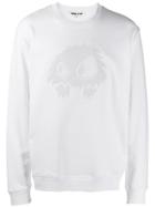 Mcq Alexander Mcqueen Monster Logo Sweatshirt - White