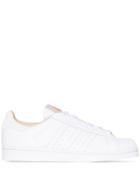 Adidas White Superstar Leather Sneakers