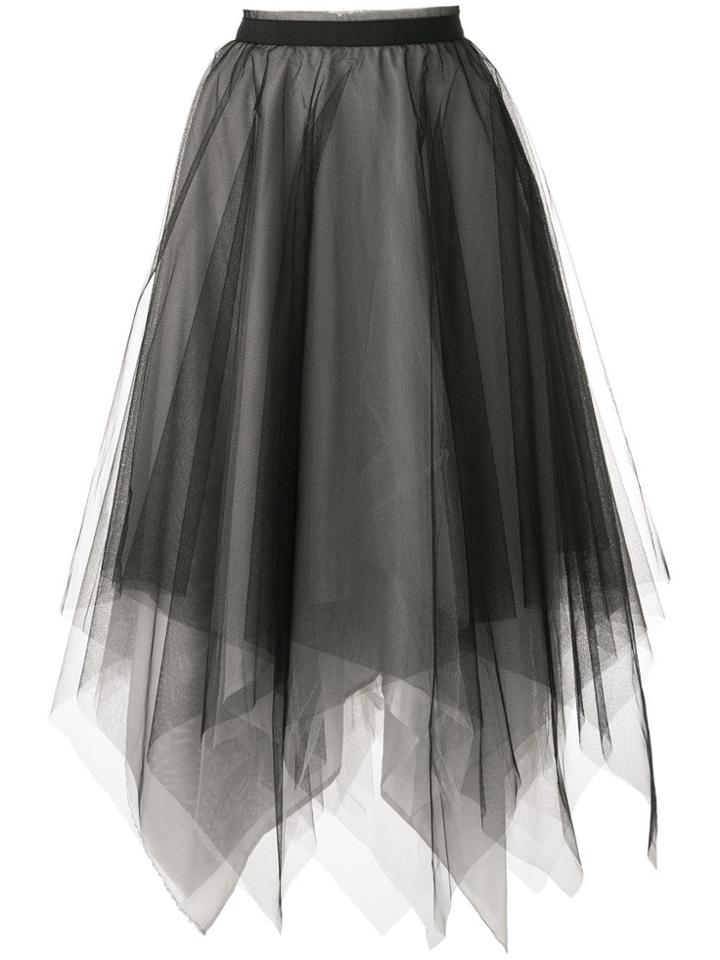 Marc Le Bihan Tulle Midi Skirt - Black