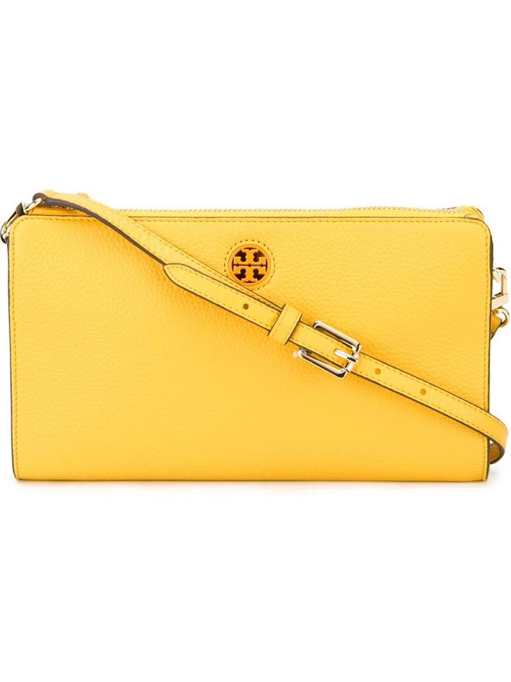 Tory Burch Small Crossbody Bag, Women's, Yellow/orange, Leather