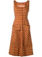 Lhd Check Print Dress - Brown