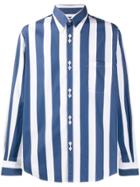 Cobra S.c. Striped Front Pocket Shirt - Blue
