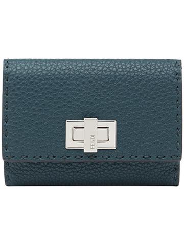 Fendi Peekaboo Wallet - Blue