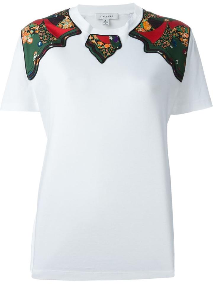 Coach Floral Applique T-shirt