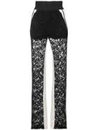 David Koma Lace Trousers - Black