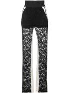 David Koma Lace Trousers - Black