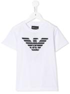 Emporio Armani Kids Logo Print T-shirt - White