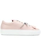 Semicouture Platform Lace-up Sneakers - Pink & Purple