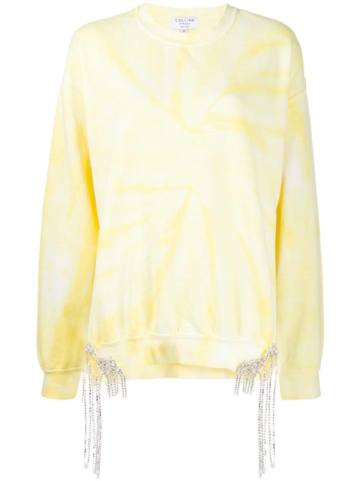 Collina Strada Tie Dye Sweatshirt - Yellow