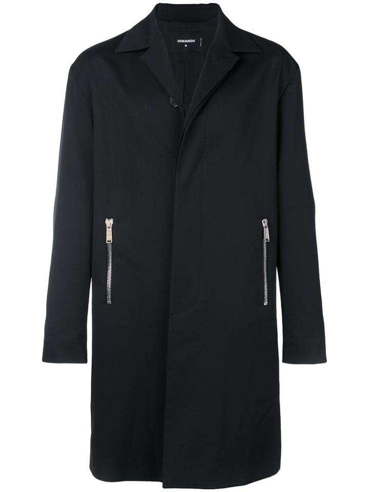 Dsquared2 Collared Coat - Black