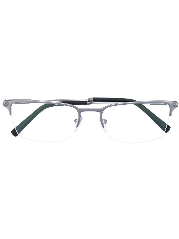 Bulgari Square Glasses - Grey