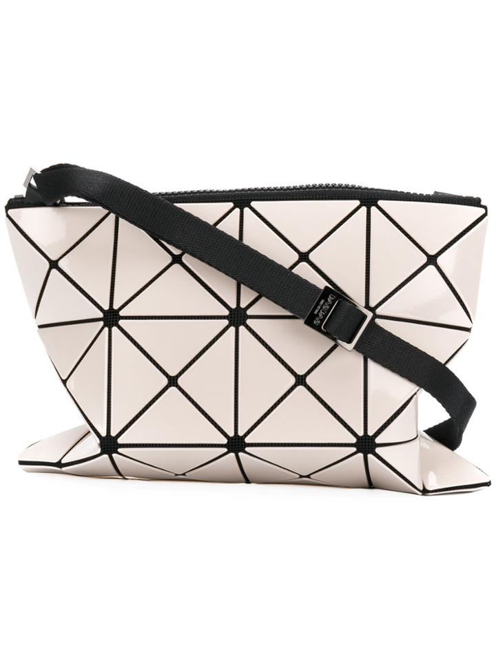Bao Bao Issey Miyake Geometric Flat Crossbody Bag - Pink & Purple
