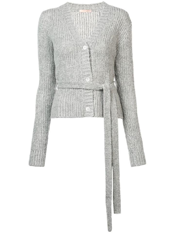Brock Collection Ribbed Cardigan - Grey