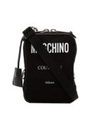 Moschino Printed Logo Crossbody Bag - Black