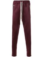 Represent Contrast Side Panel Sweatpants - Red