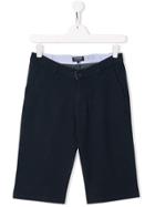 Woolrich Kids Teen Slim-fit Tailored Shorts - Blue