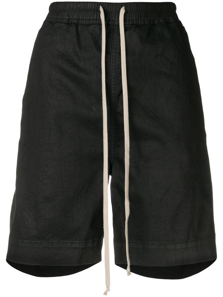Rick Owens Drkshdw High Waisted Track Shorts - Black