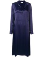 By Malene Birger V Neck Dress - Blue