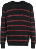 Atm Anthony Thomas Melillo Striped Sweatshirt - Black