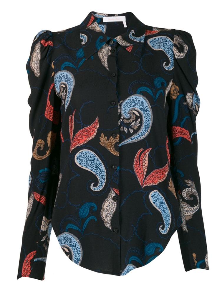 See By Chloé Paisley Print Shirt - Black