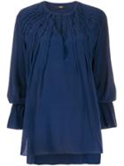 Steffen Schraut Pleated Details Blouse - Blue