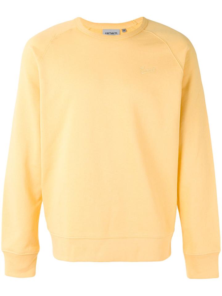 Carhartt - Longsleeve Sweatshirt - Men - Cotton - L, Yellow/orange, Cotton