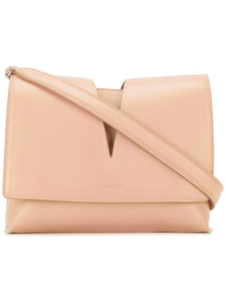 Jil Sander View Shoulder Bag, Women's, Pink/purple, Calf Leather