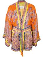 Etro Paisley Print Kimono Jacket - Multicolour