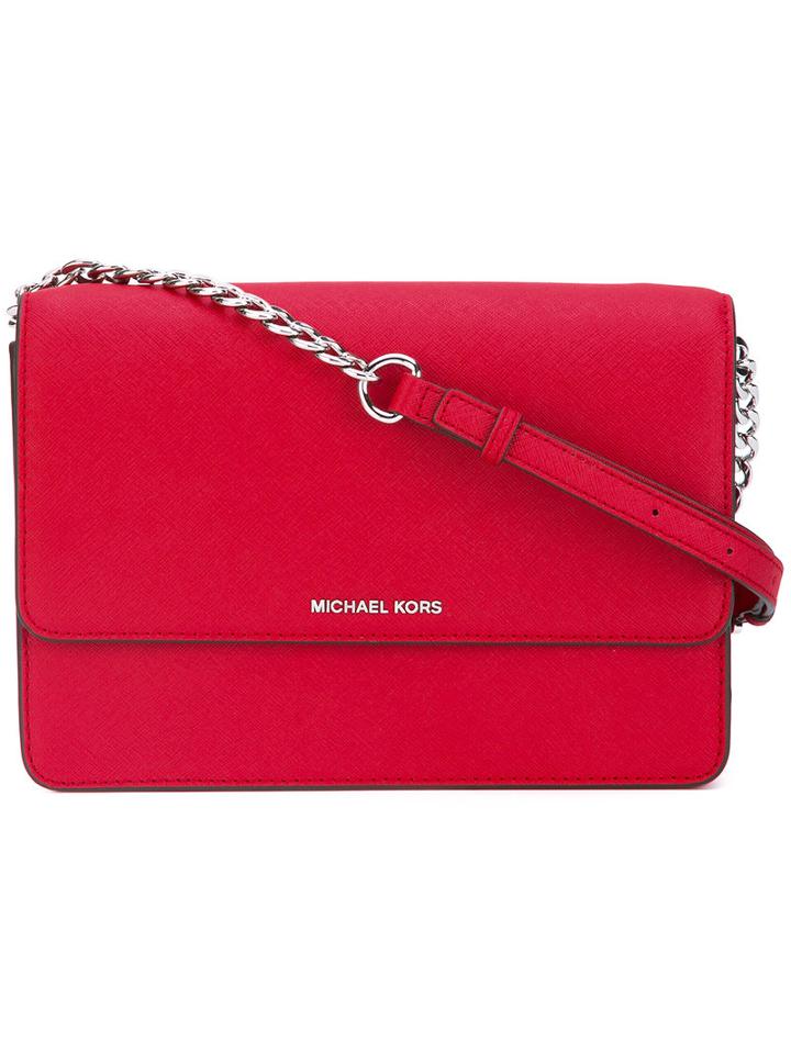 Michael Michael Kors Classic Crossbody Bag, Women's, Red, Leather