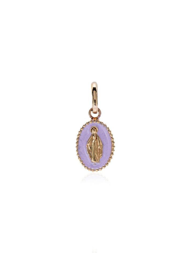 Gigi Clozeau Purple And Rose Gold Madonna Charm