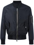 Ami Alexandre Mattiussi - Zipped Bomber Jacket - Men - Polyimide - M, Black, Polyimide