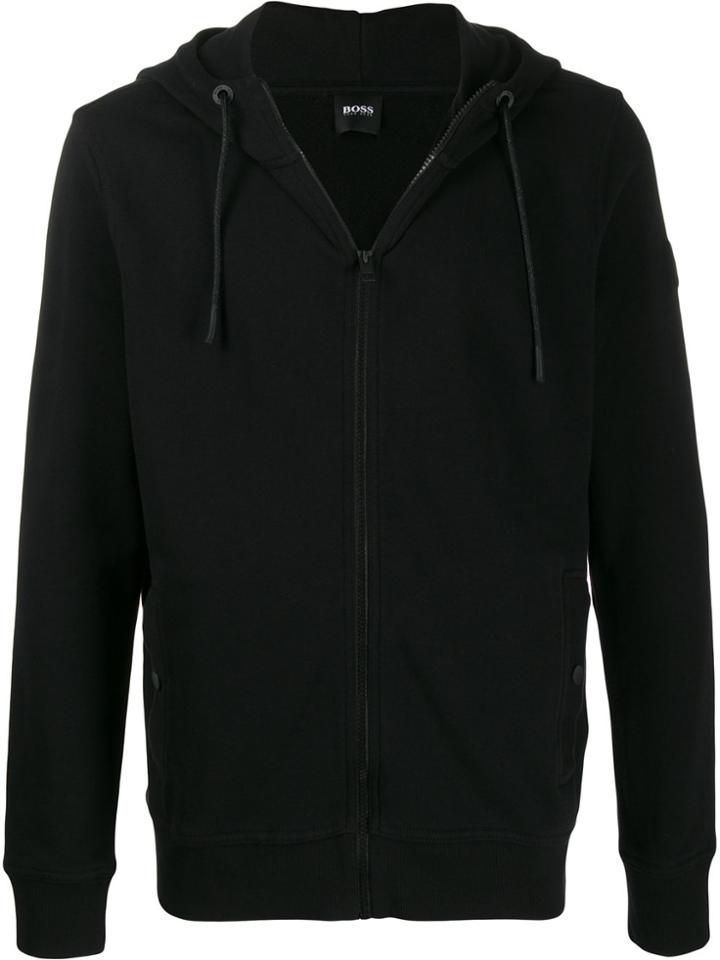 Boss Hugo Boss Zip Front Hoodie - Black