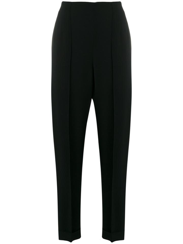 Salvatore Ferragamo High-waisted Trousers - Black