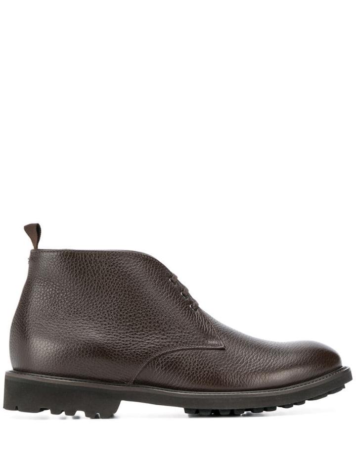 Corneliani Lace Up Boots - Brown
