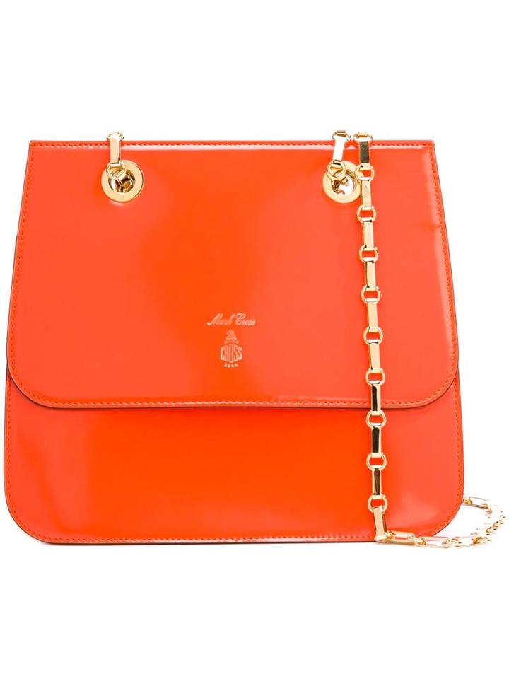 Mark Cross Chain Strap Shoulder Bag, Women's, Yellow/orange