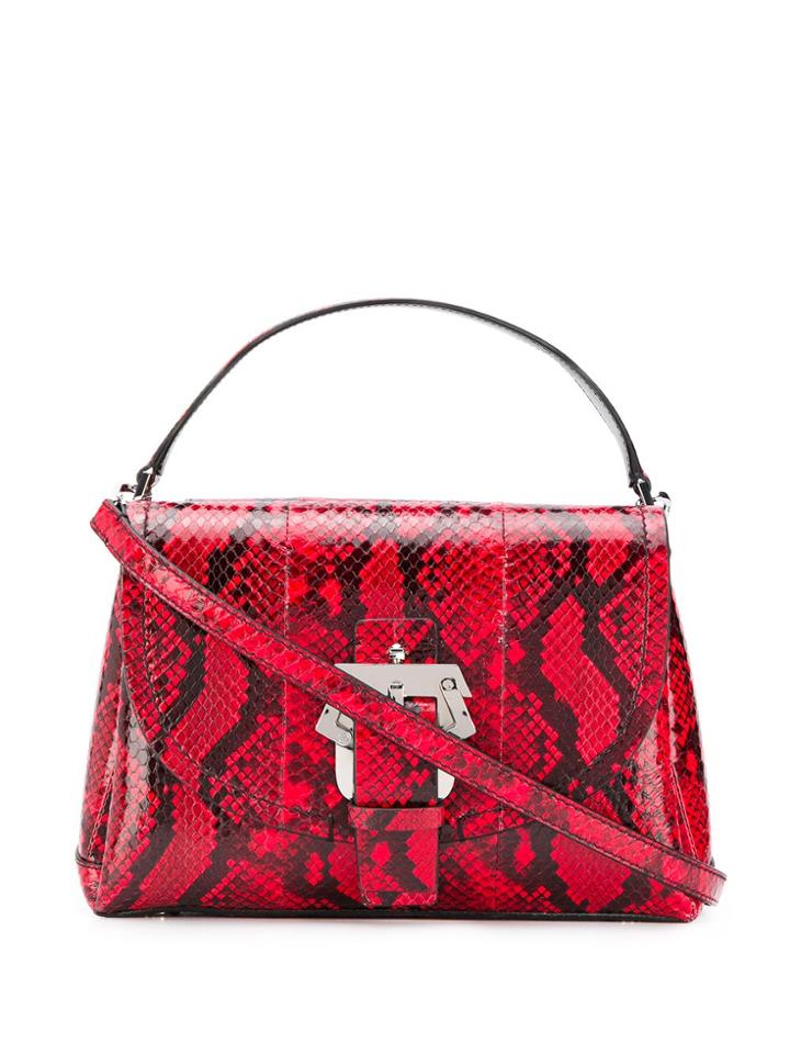 Paula Cademartori Snake-effect Tote - Red