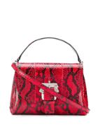 Paula Cademartori Snake-effect Tote - Red