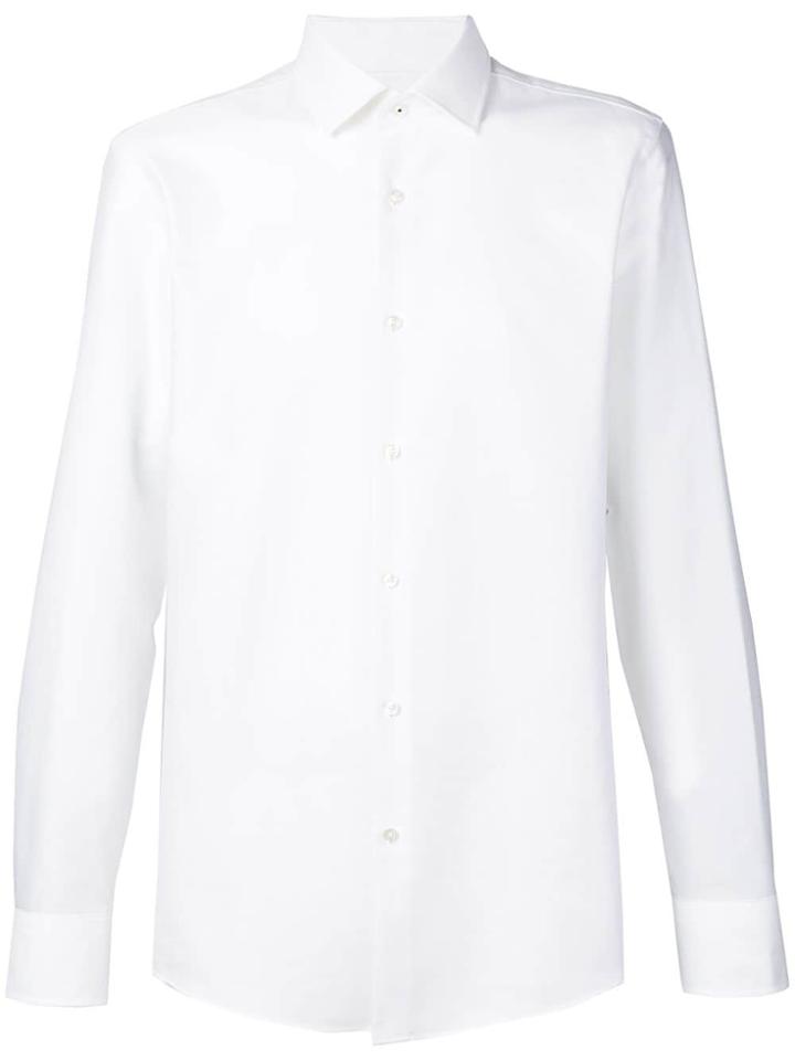 Boss Hugo Boss Plain Poplin Shirt - White